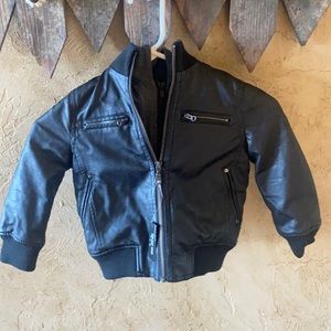 Boys Leather like jacket size2/3